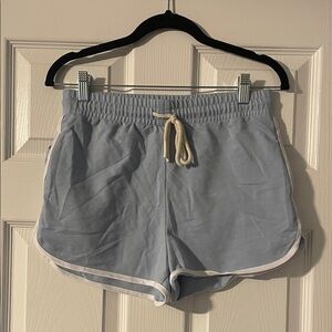 Sky Blue Women's Shorts with Drawstring